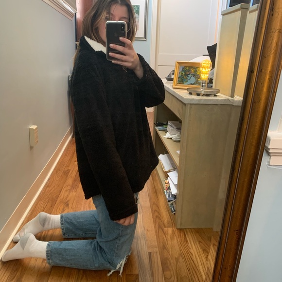 Soft black quarter zip jacket!! - Picture 2 of 2